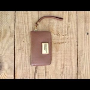 Marc Jacobs Leather Phone Wallet Wristlet